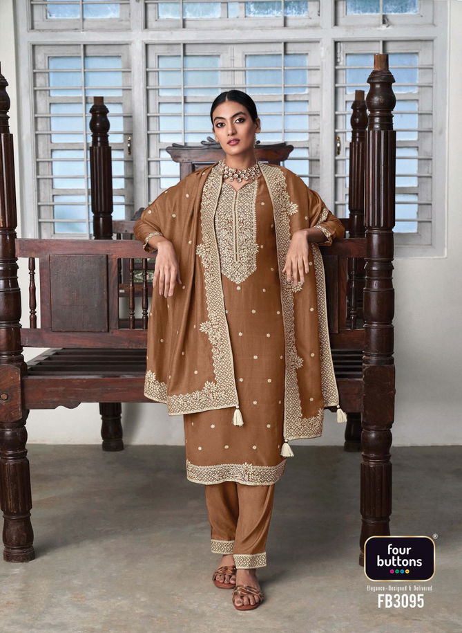 Zoya 2 By Four Buttons Pure Muslin Readymade Suits Catalog